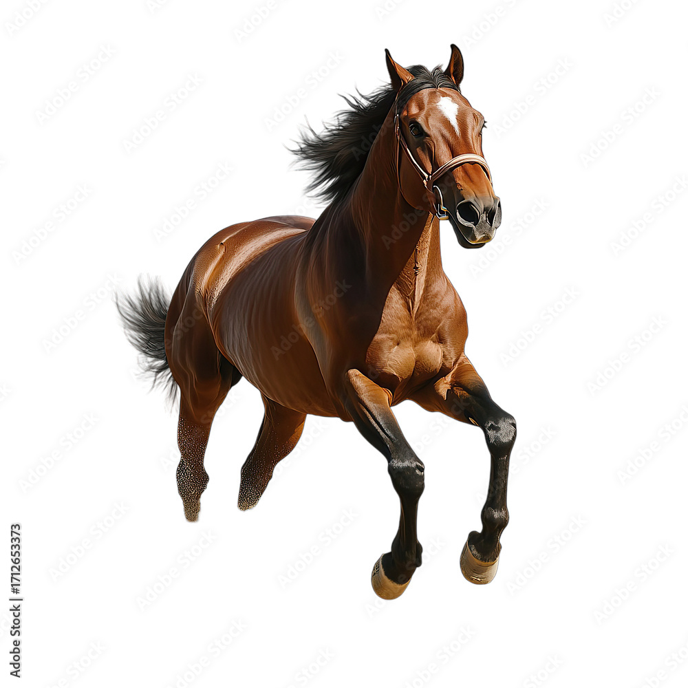 Fototapeta premium Chestnut Horse Galloping