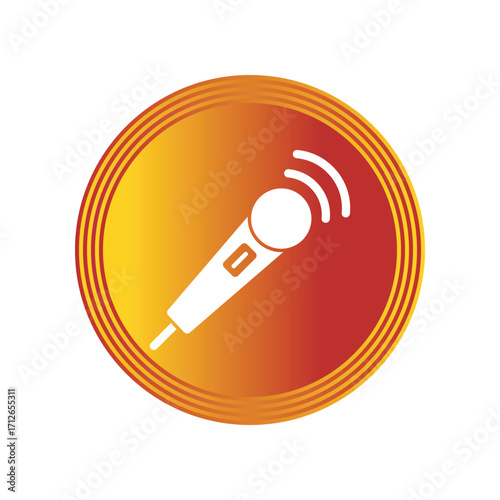 Mic icon design template