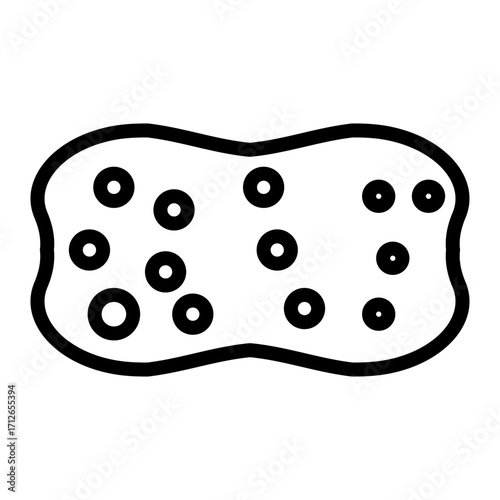Sponge Vector Line Icon Design