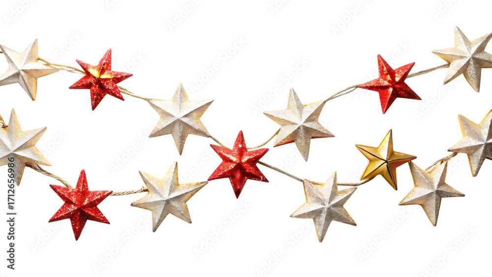 Obraz premium red star on white background