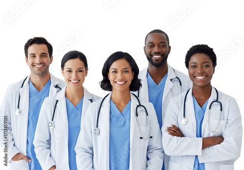 portrait of a smiling medical team