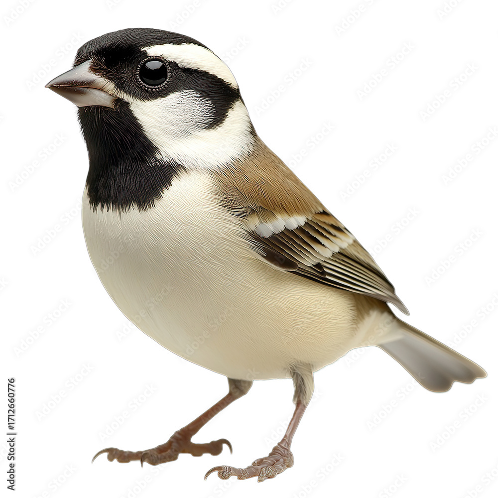 Naklejka premium White browed Sparrow Bird
