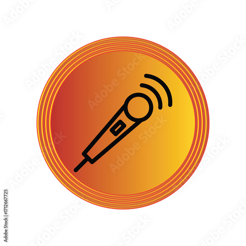 Mic icon design template