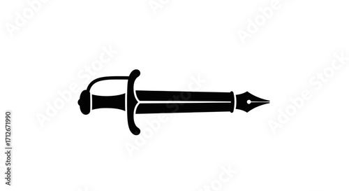 Creative Symbolism of a Pen Sword.