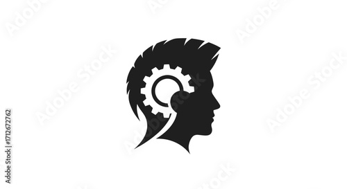Mechanical Mind Gear Symbolizing Innovation and Intelligence.
