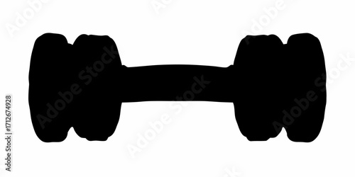 Achieve fitness goals with this simple dumbbell, ideal for strength training and building muscle mass today