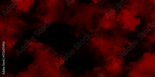 Abstract Red and black background with smoke. Abstract cloud texture sky background. Realistic fog or mist textured canvas. Dramatic smoke overlay before rainstorm.	