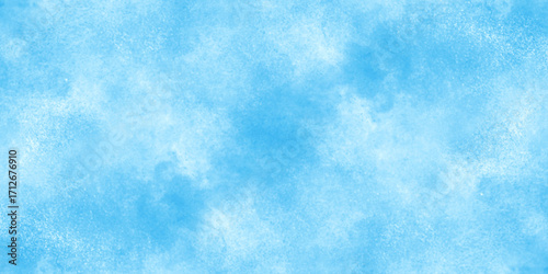 Blue watercolor sky background with clouds. pastel abstract gradient blurry background. watercolor splash stroke. vintage light blue sky with natural clouds and fogs.
