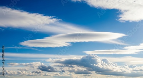 Stunning Cloud Formations in a Vivid Blue Sky.