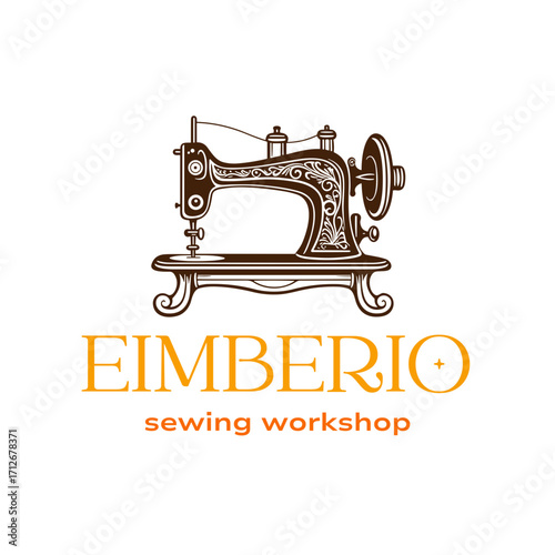 sewing machine vector illustration