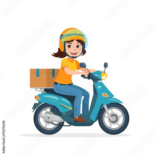 girl on motorcycle