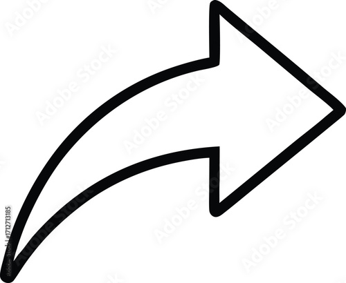 share arrow vector outline icon 