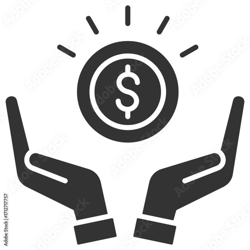Savings Glyph Icon