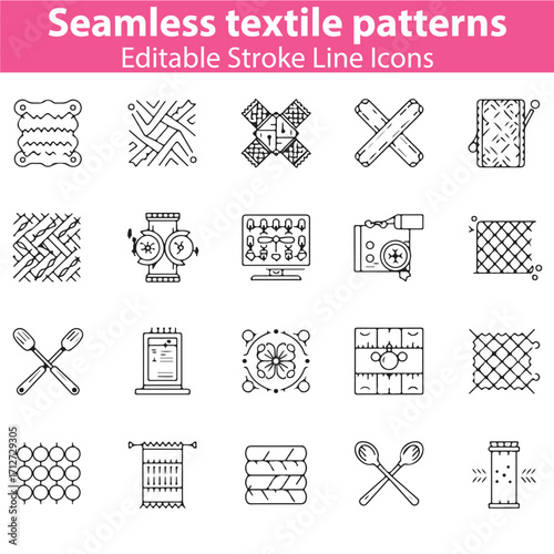 Seamless Textile Vectors – Fabric Patterns, Decorative Prints, Fashion, and Cloth Design Collection