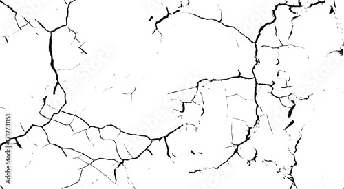 Vector Vintage illustration, grunge texture, broken effect, grunge crack effect vector background