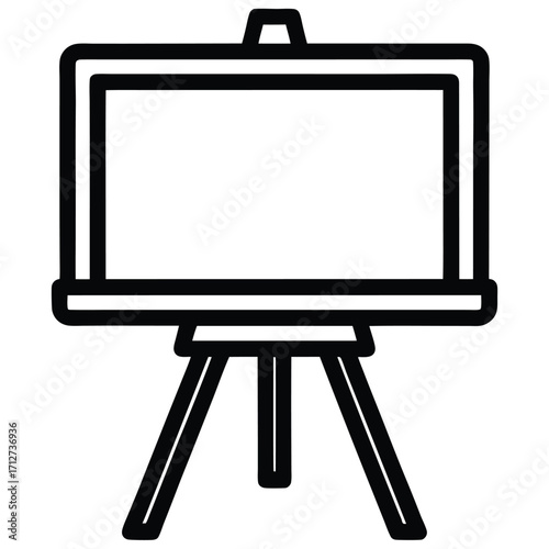 virtual whiteboard vector icon