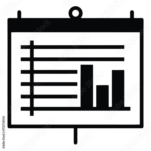 gantt chart vector icon