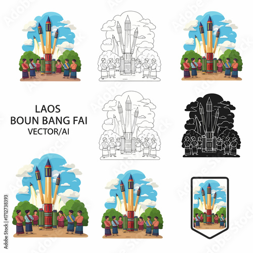 Laos Boun Bang Fai Rocket Festival Celebration and Traditions