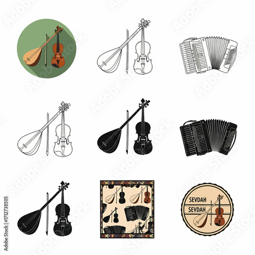 Traditional Musical Instruments Showcase During Cultural Festival Celebrations