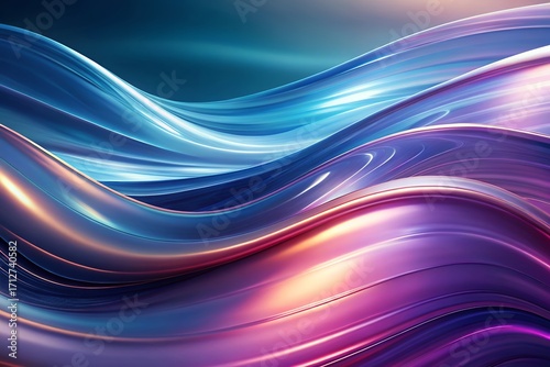 Wallpaper Mural Abstract flowing waves of light and color Torontodigital.ca