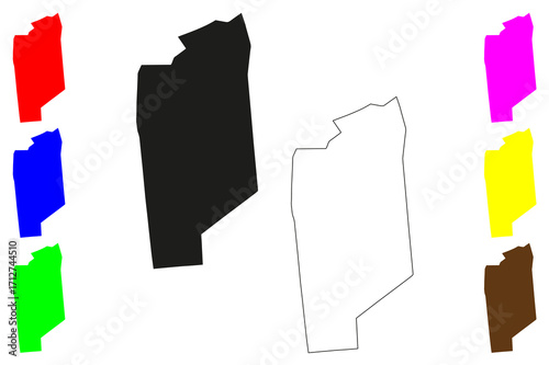 Kulim city (Malaysia) map vector illustration, scribble sketch Kulim map