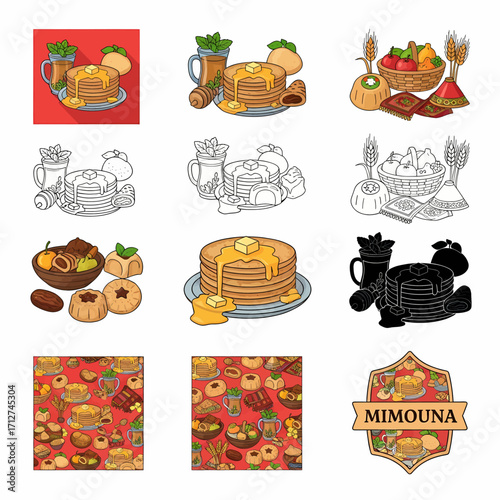 Celebrate Mimouna with Delicious Pancakes and Traditional Sweets Abundant Feast