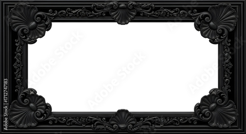 antique frame with clipping path