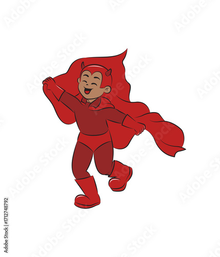 The image shows a picture of a red cartoon icon.