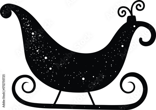 santa claus on a sledge