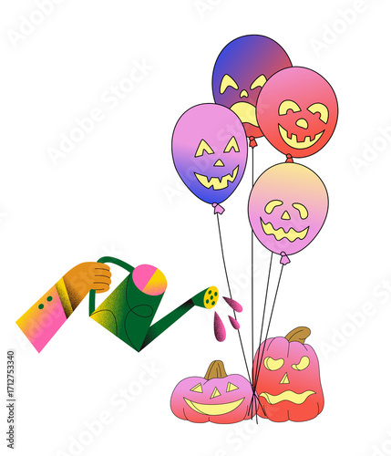 The image shows a Halloween icon.