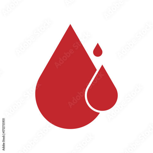 Human Blood logo template vector icon illustration design on white background.
