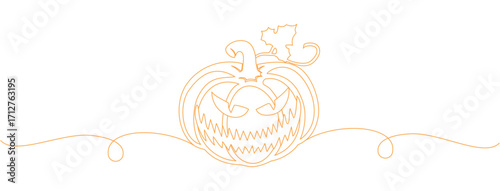Orange halloween pumpkins isolated on white background