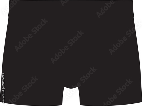 Short pant for boys silhouette vector