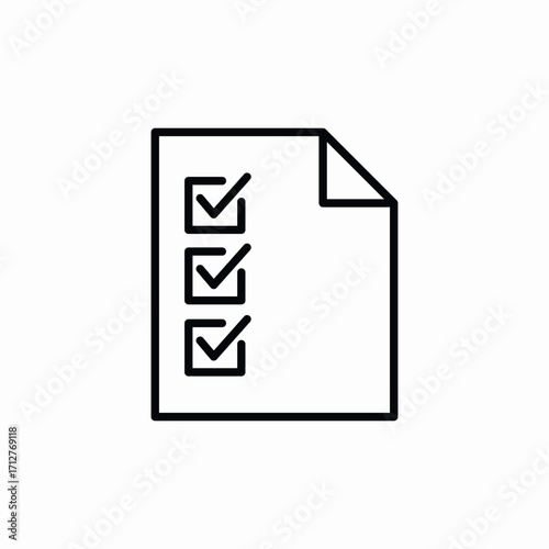 check list file icon sign vector