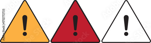 Warning attention icons,Attention caution sign, warning icon setWarning attention icons,
