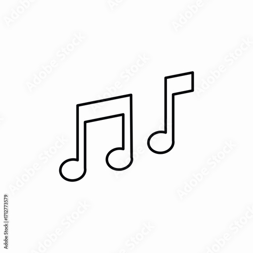 music notes icon sign vector