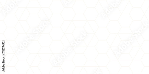 A clean white background features a subtle geometric pattern of interconnected light yellow hexagons, creating a modern, minimalist design for digital use and creative projects