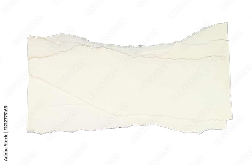 Fototapeta premium Old paper on white background. Torn paper background. Paper different scraps set ripped page piece, ripped page piece. 