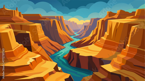 A vast network of narrow canyons and gorges carved into the rocky desert by ancient rivers.