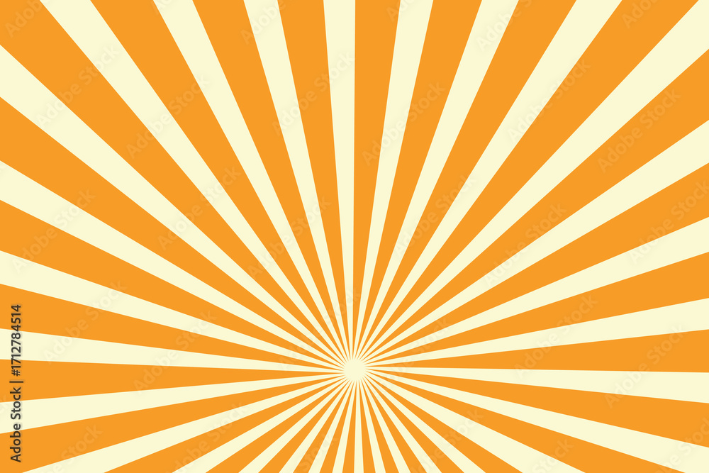 Obraz premium Autumn Orange Sun Rays Abstract Background Design