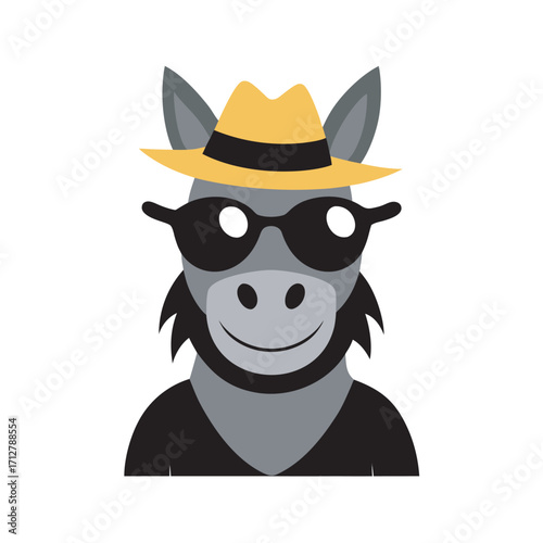 Smart Cartoon Software Developer Silhouette Vector Set