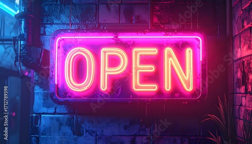 Fototapeta Naklejka Na Ścianę i Meble -  Neon sign 