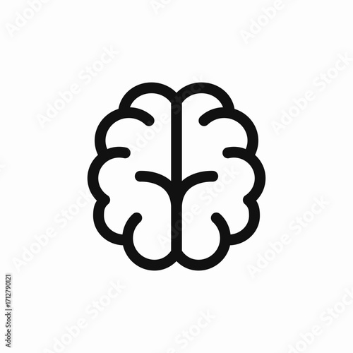 brain knowledge icon sign vector