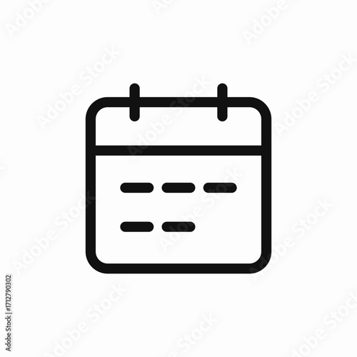 calendar date icon sign vector