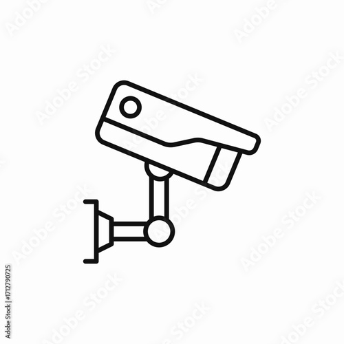 cctv camera icon sign vector