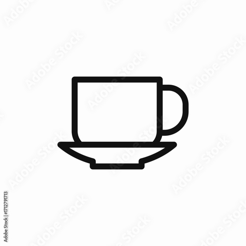 cup tea coffee icon sign vector