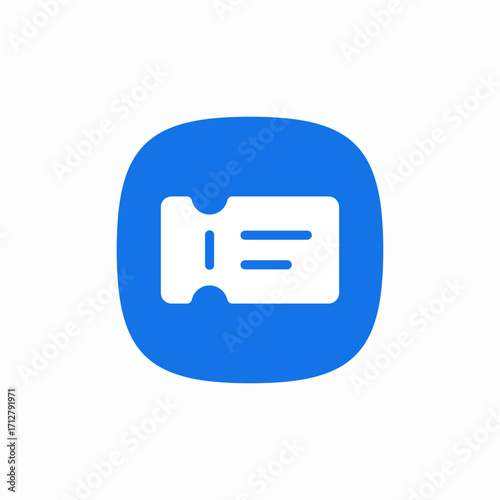 entertainment cinema ticket icon sign vector