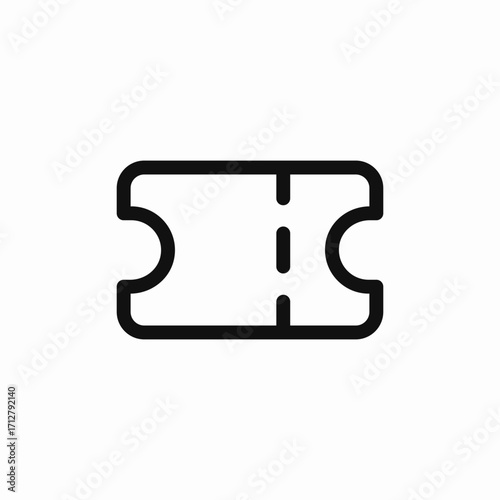 entertainment ticket icon sign vector