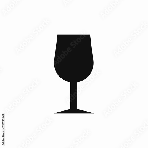 goblet glass icon sign vector