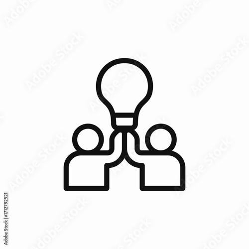 group idea icon sign vector